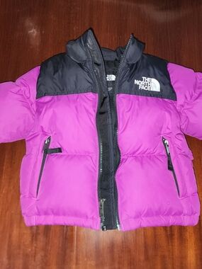 The North Face Kids Puffer Jacket in Purple and Black
